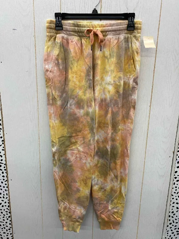 Old Navy Yellow Womens Size XS Pants Chic Checkered Pants
