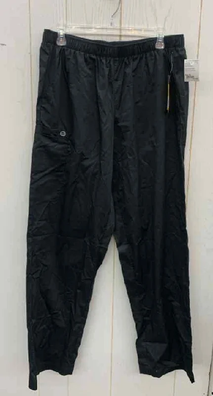 WonderWink Black Womens Size XL Scrub Pants Cozy Full-Length Pants