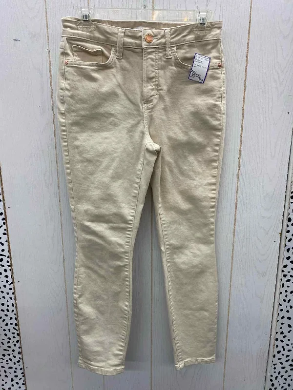 Lauren Conrad Cream Womens Size 4 Pants Classic Straight Pants