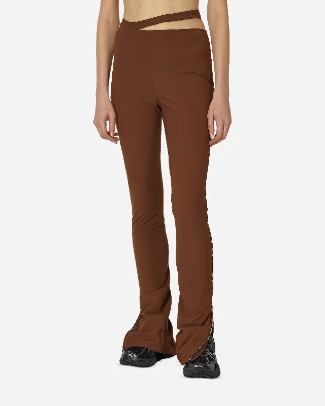 JACQUEMUS Asymmetrical Pants Cacao Wow Relaxed Casual Leggings