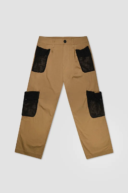 Net Pocket Cargo Pants Unisex Cozy Lounge Pants