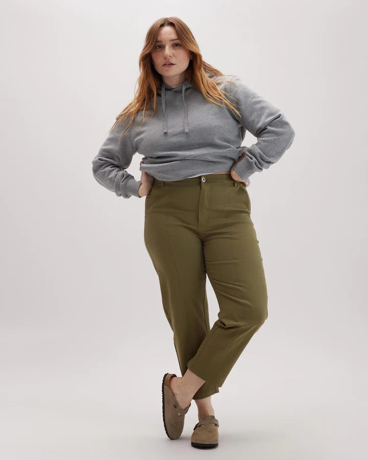 Archer Twill Pant - Olive Army Casual Sweatpants Style