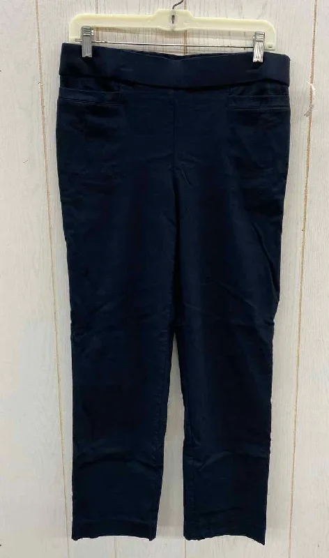 Croft & Barrow Black Womens Size 8 Short Pants Slim Fit Casual Pants