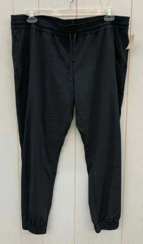 Lucky Black Womens Size L/XL Pants High-Waist Jogger Pants