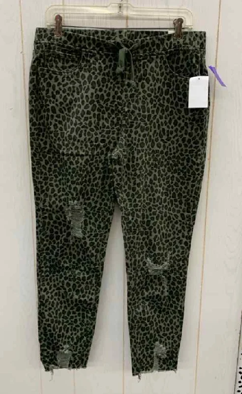 YMI Olive Womens Size 8/10 Pants Stylish Elastic Waist Pants