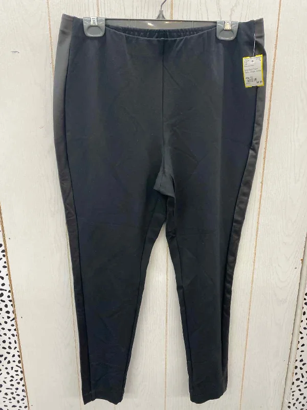 J Jill Black Womens Size 12 Pants Chic Capri Pants