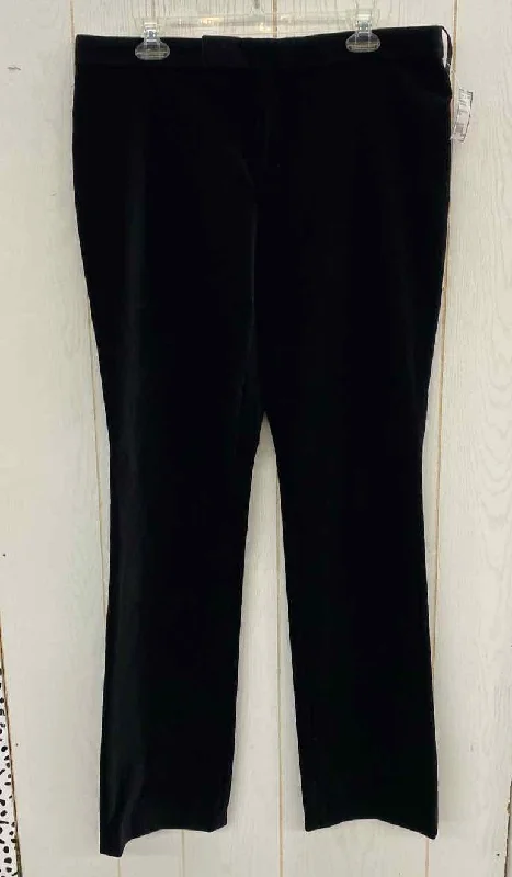 Ralph Lauren Black Womens Size 12/14 Pants Trendy Tapered Pants