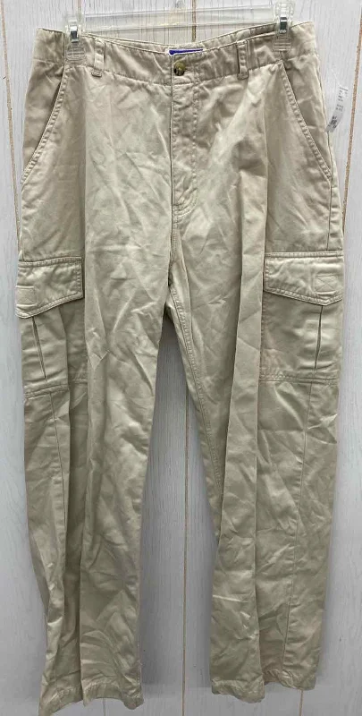 Northcrest Khaki Womens Size 10 Pants Relaxed Lounge Trousers