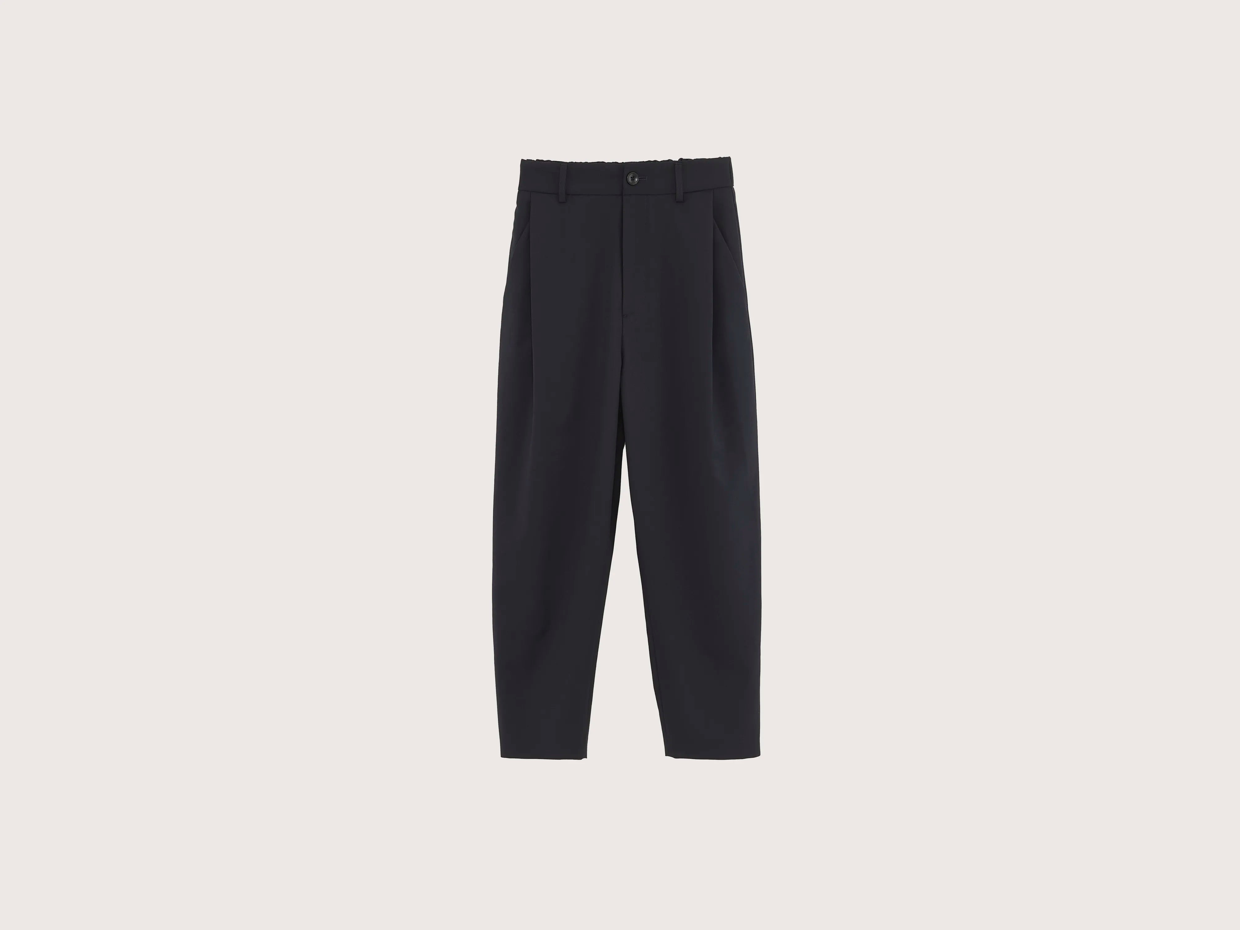 Sand Boyfriend Wool Pants  (242 / W / NAVY) Cozy Maternity Pants