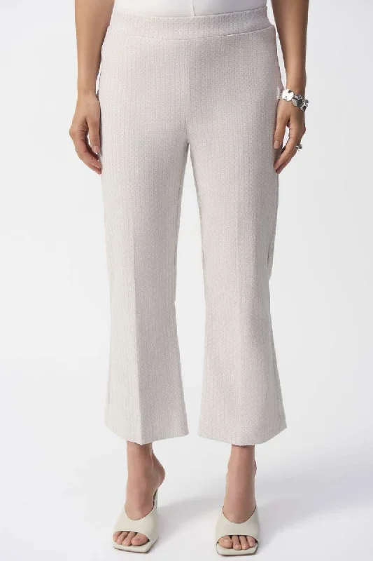 Geometric Jacquard Flared Pull-on Pants in Grey/White 251186 by Joseph Ribkoff Classic Chino Pants Geometric Jacquard Flared Pull-on Pants in Grey/White 251186 by Joseph Ribkoff Classic Chino Pants