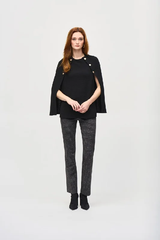 Print Pull on Pant Casual Plaid Pants