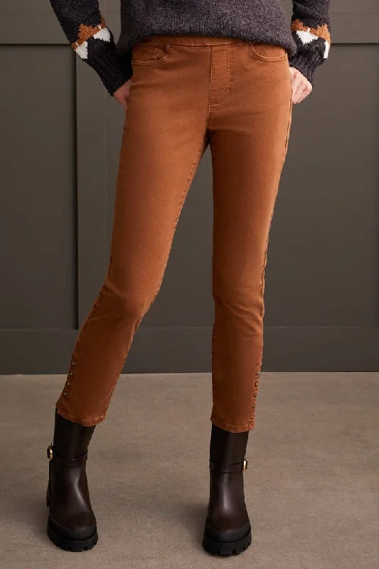 Comfort Stretch Pull-On Ankle Pant Casual Sweatpants Style
