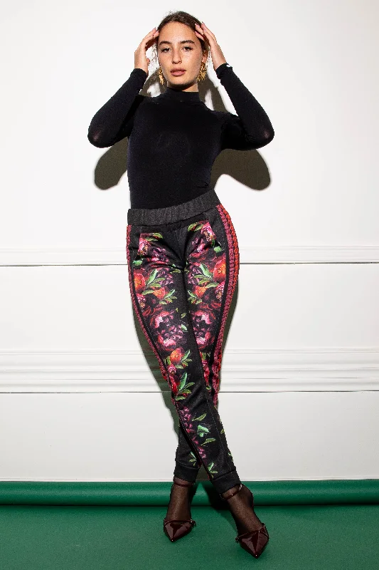 Barbari Jardinette Bordeaux pants Relaxed Linen Pants