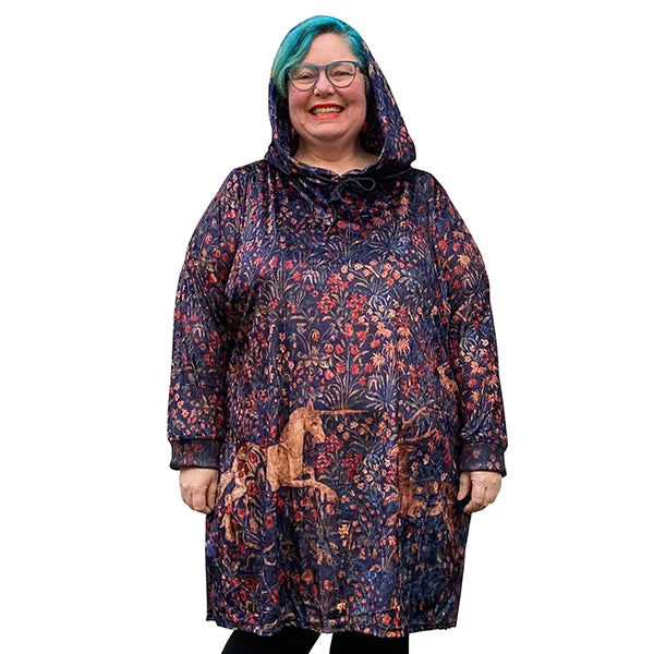 Art Series: Velvet Unicorn Plus Size Hoodie Dress