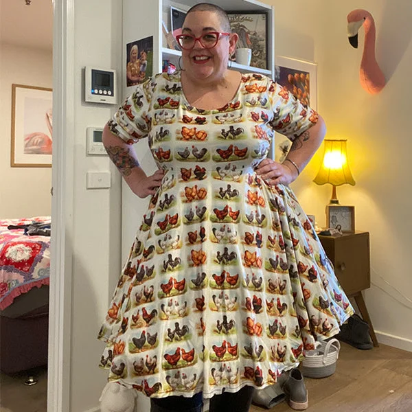 Best Chook Plus Size Tea Dress with pockets