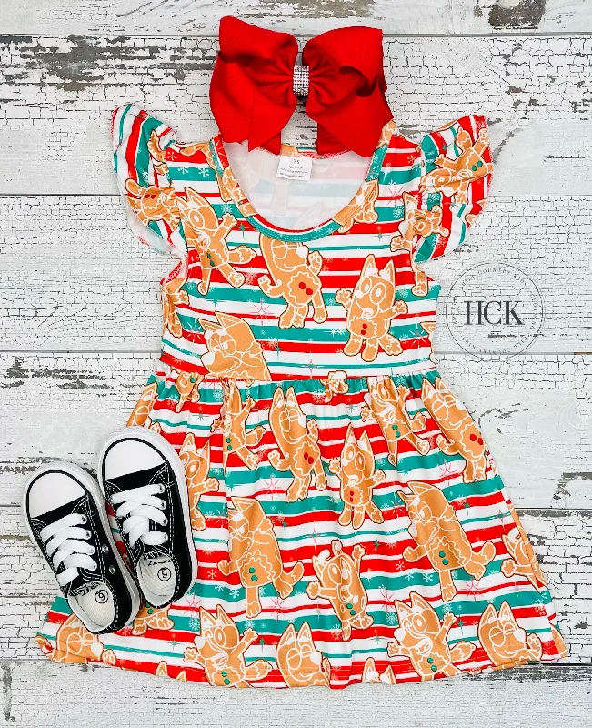 Bluey Gingerbread Cookies Dress