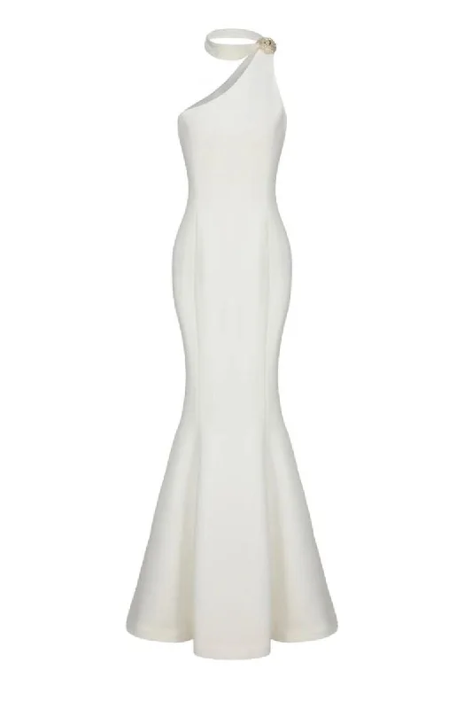 BRIELLE SILK WHITE GOWN