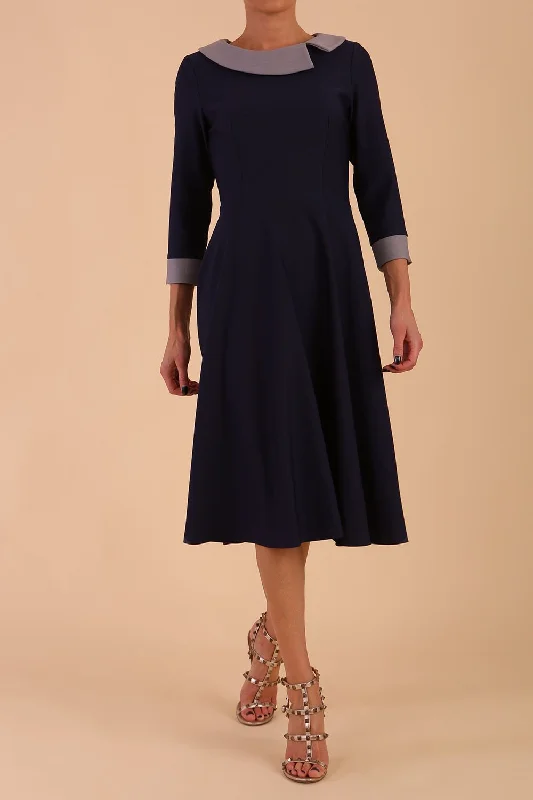 Navy/ Sky Grey