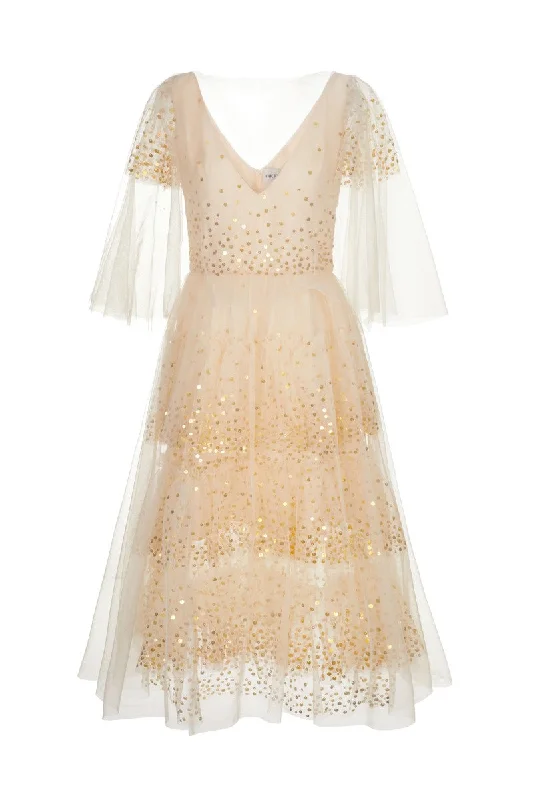 ELLEN BEIGE DRESS
