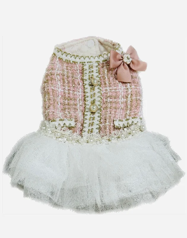 Pink Tweed Tutu Dress