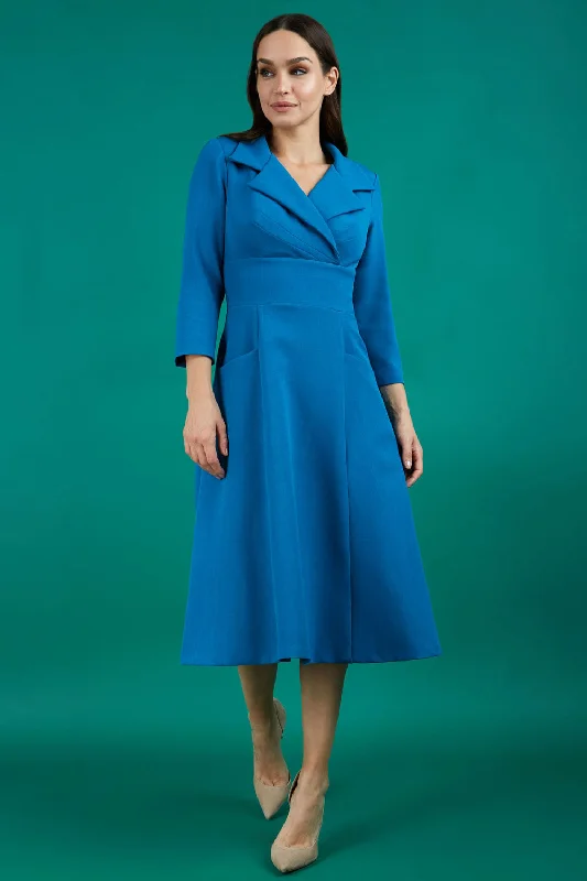 Riviera Sleeved Swing Dress