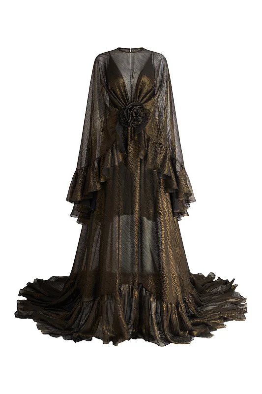 ROSE REVERIE GOWN IN BLACK