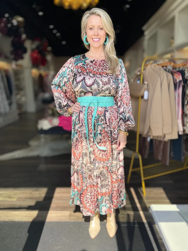 Traffic People Demi Dress Brown