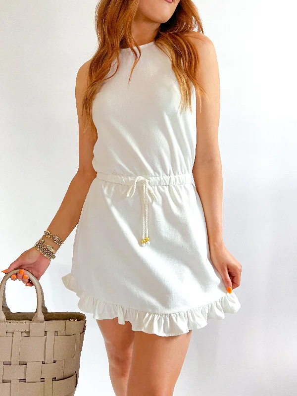 Mazie Ruffle Hem Dress
