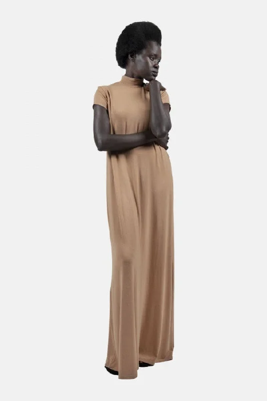 Dresden DRS Maxi Dress Butterum Comfortable Pleated Maxi Dress