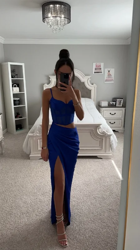 ALLISON CORSET CUTOUT SATIN MAXI DRESS Stylish Boho Chic Maxi Dress