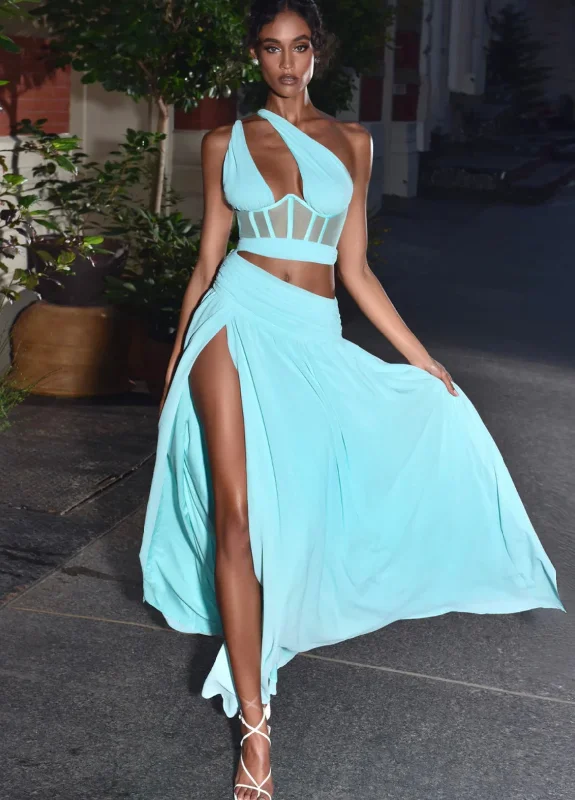 CORSET MAXI DRESS Stylish Off-Shoulder Maxi Dress
