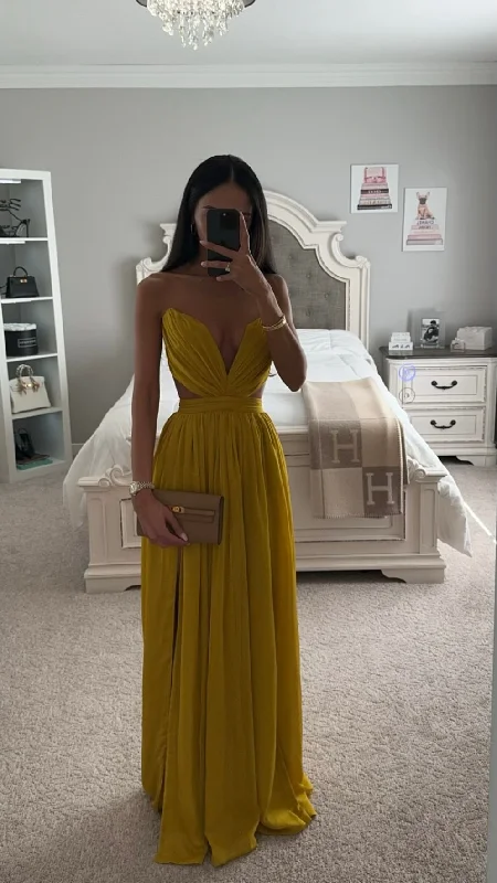 ELLA SILK CHIFFON MAXI DRESS Trendy Short Sleeve Maxi Dress