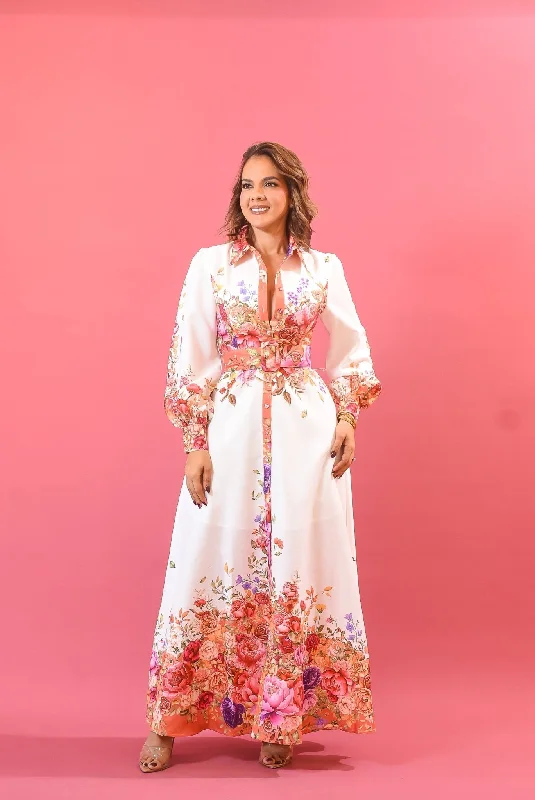 First Moment Of The Day Maxi Dress Chic Summer Floral Maxi Dress