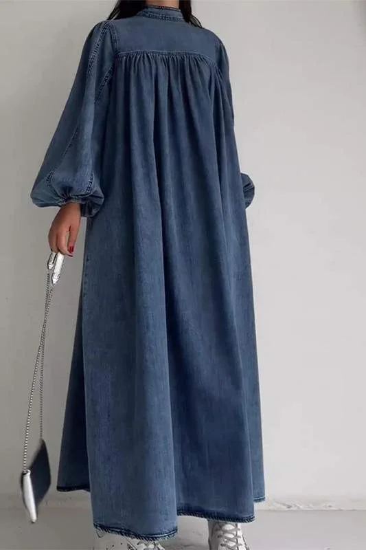 FLOWING LOOSE MAXI DRESS Stylish Boho Maxi Dress