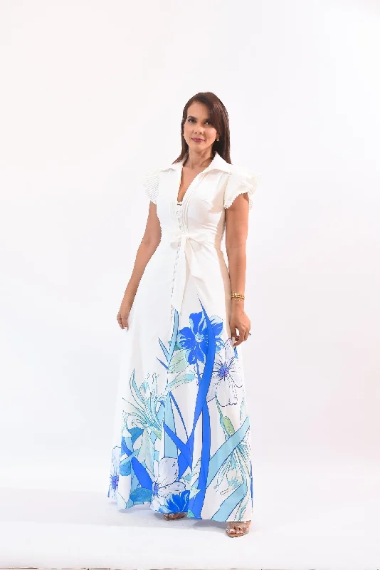 Just Posted New Maxi Dress Blue Comfortable T-Shirt Maxi Dress