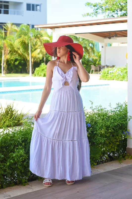 My Spring Maxi Dress White Classic Tulle Maxi Dress