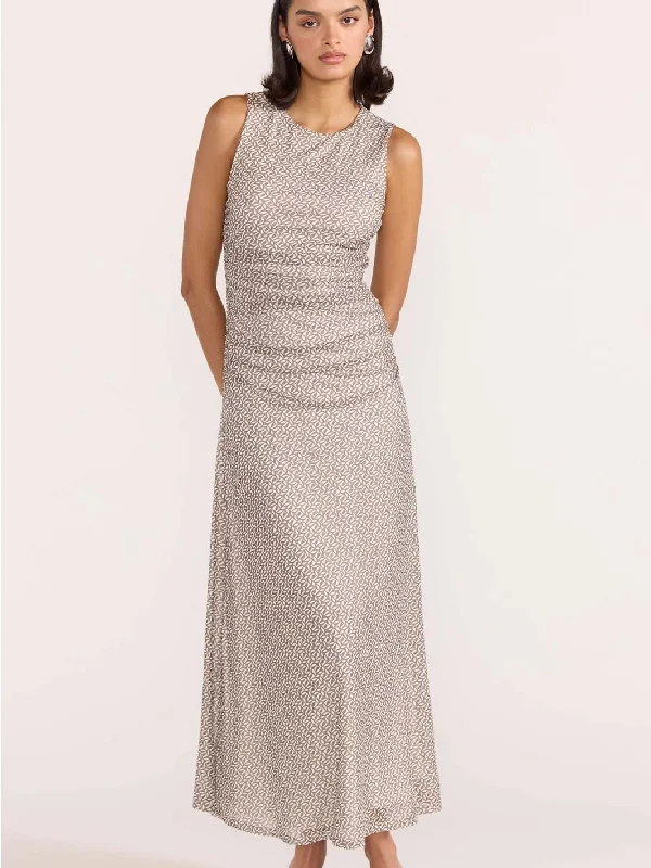 Noa Mesh Maxi Dress UT2406051 Elegant Velvet Maxi Dress