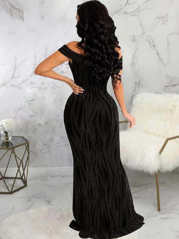 Off Shoulder Sleeveless Bodycon Maxi Dresses Elegant Boho Maxi Dress