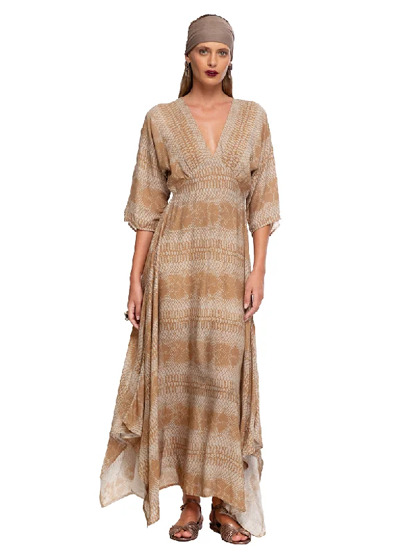 Oshun Maxi Dress Trendy Short Sleeve Maxi Dress