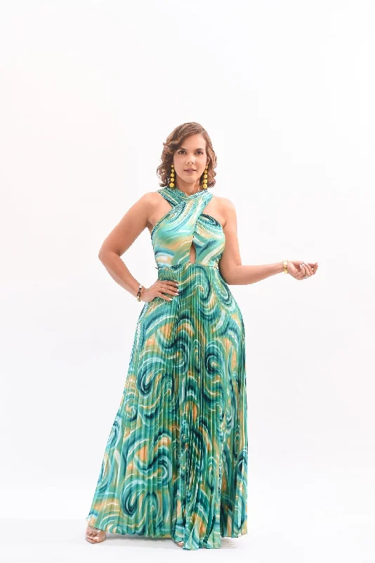 Perfect Day Maxi Dress Green Fashionable Button-Down Maxi Dress