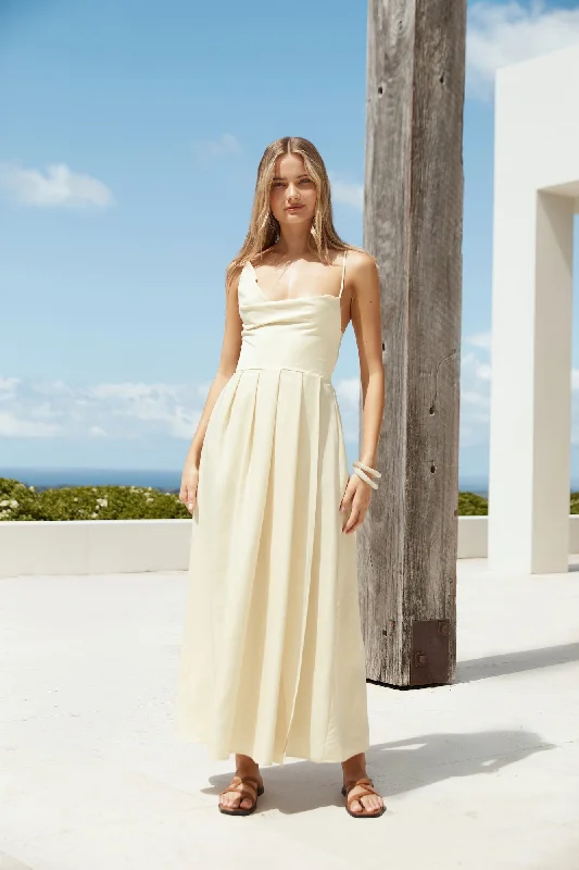 Remember Me Maxi Dress Yellow Elegant Lace Maxi Dress