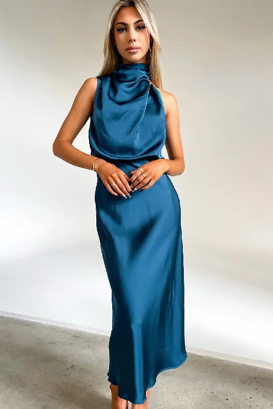 Santorini Maxi Dress - Emerald Trendy A-Line Maxi Dress