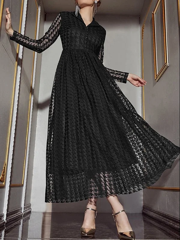 Women's Dresses Fashion Casual Mesh Hollowed V-Neck Long-sleeved Maxi Dress Cozy Spaghetti Strap Maxi Dress Women's Dresses Fashion Casual Mesh Hollowed V-Neck Long-sleeved Maxi Dress Cozy Spaghetti Strap Maxi Dress