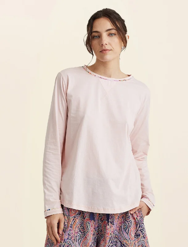 Felix & Isabelle Organic Knit Long Sleeve Tee Hooded Caped Shawl Collar