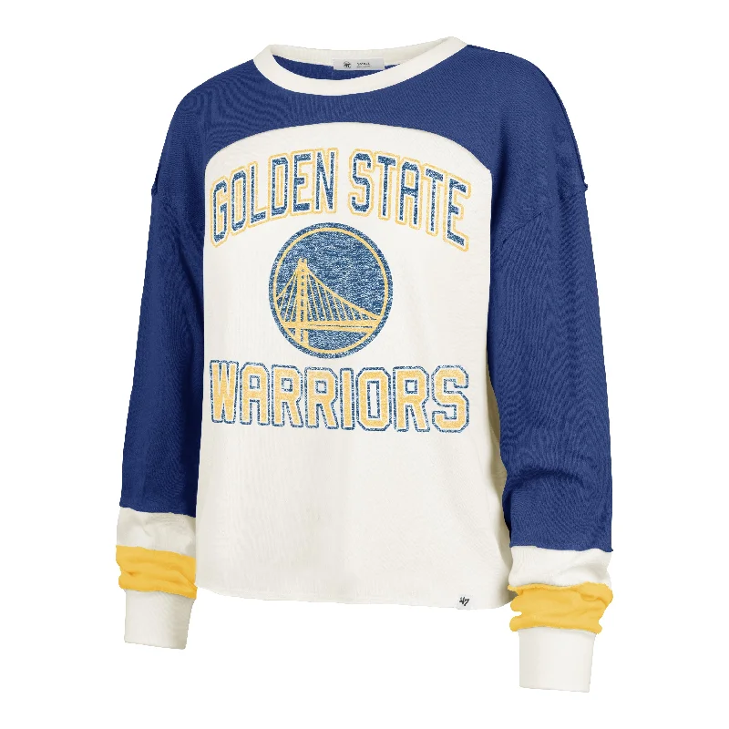 GOLDEN STATE WARRIORS ARENA CURVE '47 TONI LONG SLEEVE TEE WOMENS Seamless Knitted Crochet