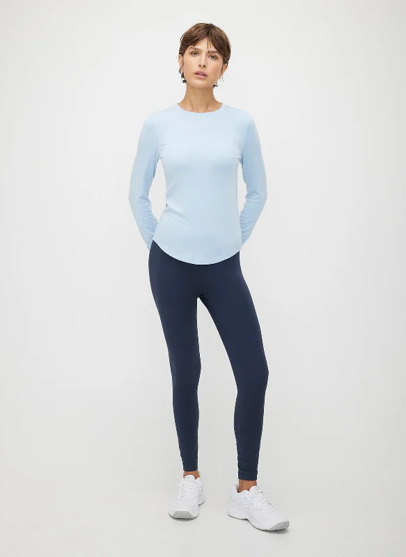 Kit Long Sleeve Crewneck Tee Anti-Pilling Machine Wash Handmade