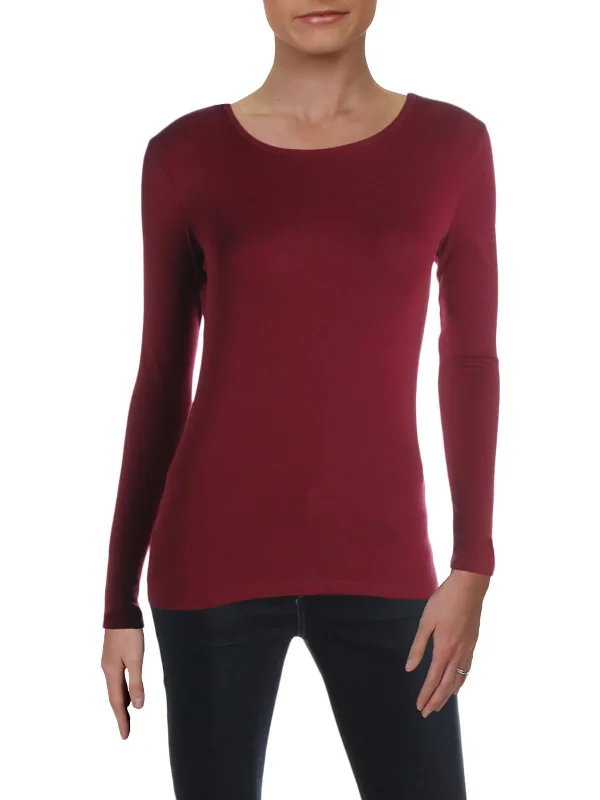 Lauren Ralph Lauren Petite Stretch Long Sleeve T-Shirt Wool Fabric Cashmere Fabric Tweed Fabric Lauren Ralph Lauren Petite Stretch Long Sleeve T-Shirt Wool Fabric Cashmere Fabric Tweed Fabric