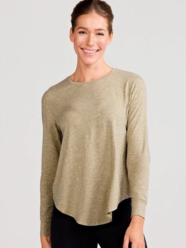 Longline Long Sleeve T-Shirt Zippered Front Buttoned Front Snap Front
