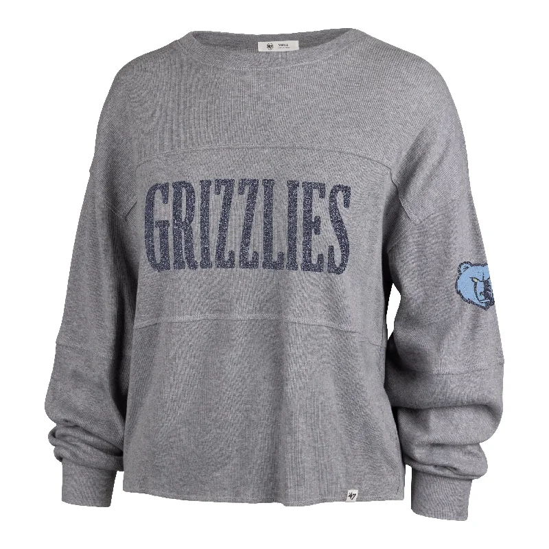 MEMPHIS GRIZZLIES '47 JADA LONG SLEEVE TEE WOMENS Graphic Embroidered Appliqued