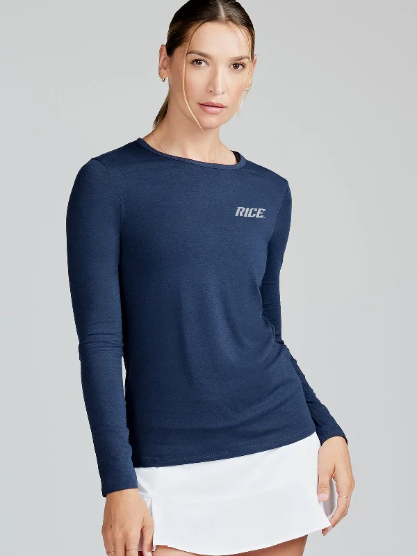 NOLA Long Sleeve T-Shirt - Rice University Zippered Buttoned Snapped